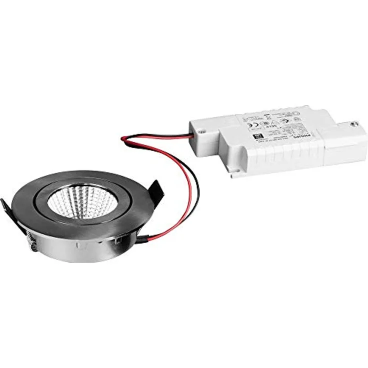 Brumberg Leuchten 39363153 DIY LED-Einbaustrahler 6W 3000K nickel matt dimmbar