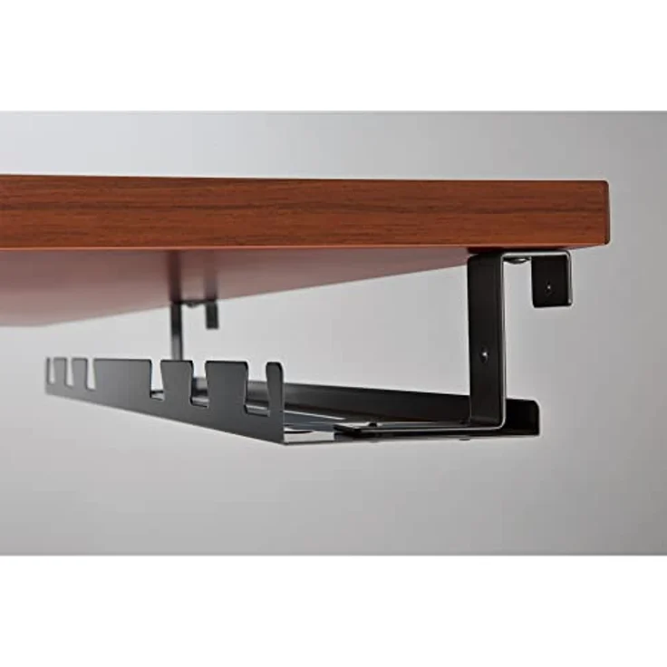 InLine Kabelkanal, unter Tisch montierbares Kabelmanagementfach, Schwarz – Bild 8