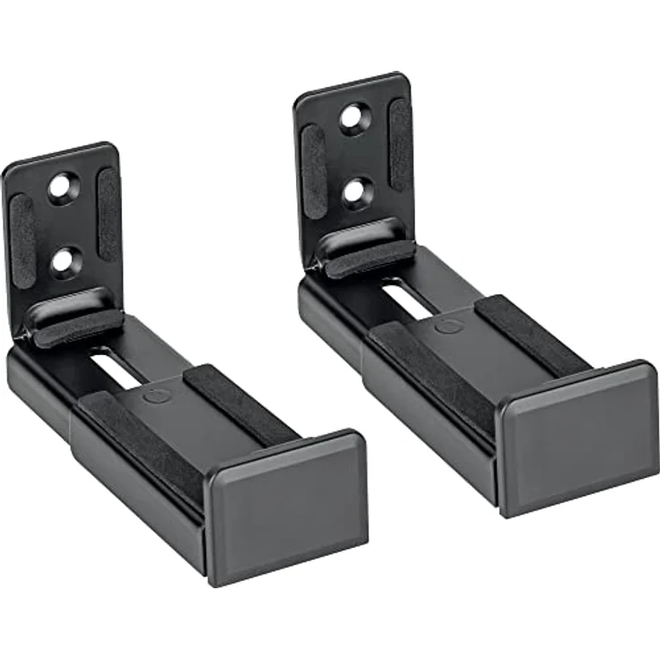 SCHWAIGER LWHSB1515 51 Soundbar-Wandhalter Lautsprecherboxen-Halterung Boxenaufhängung Lautsprecher-Montage Boxenhalter Set bis max. 15kg inkl. Montagematerial, schwarz – Bild 5