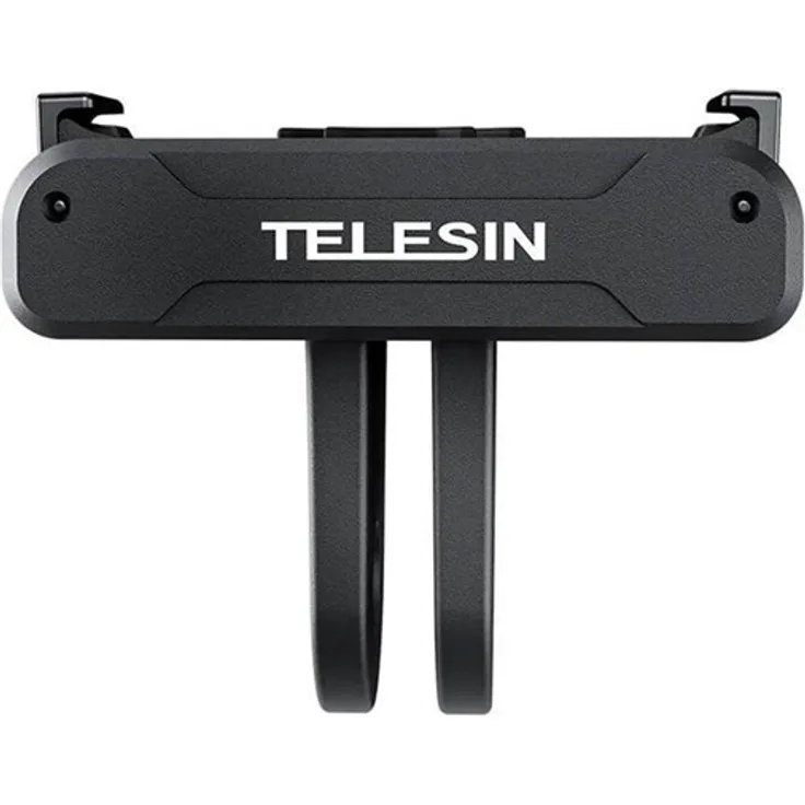 TELESIN Magnetic Two Claw Adapter für DJI Action 4/3 Kamera, stabiler Magnethalter mit zusätzlichem Metallschclip