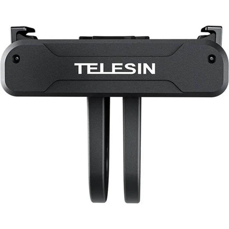 TELESIN Magnetic Two Claw Adapter für DJI Action 4/3 Kamera, stabiler Magnethalter mit zusätzlichem Metallschclip