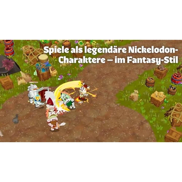 Game Mill Nicktoons & The Dice of Destiny, Nintendo Switch Spiel mit actiongeladenen Kämpfen, Einzel- und Koop-Modus für bis zu 4 Spieler, fantasievolle Nickelodeon-Welten. – Bild 2