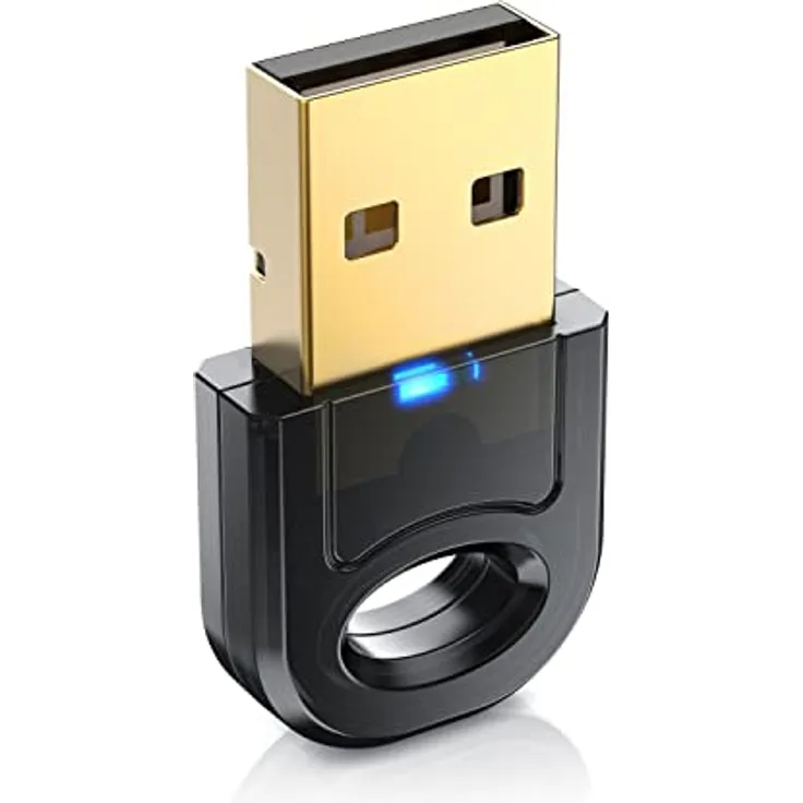 CSL - Bluetooth 5.0 USB Adapter Nano – BT V5.0 Stick Dongle – für PC Laptop - Bluetooth Empfänger und Sender für Desktop Laptop Drucker Headset Lautsprecher - kompatibel mit Windows 8.1 -11