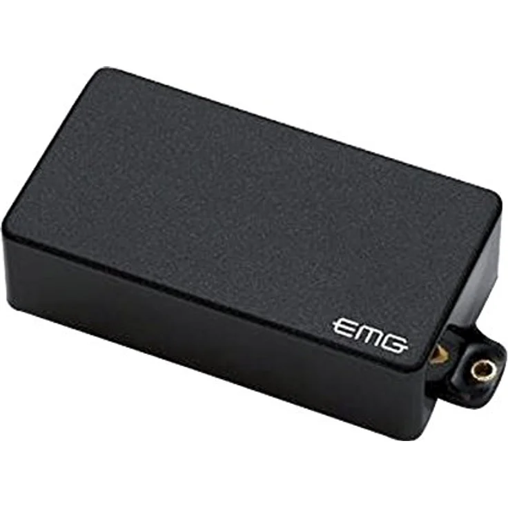 EMG EMG 81 Chrome, Aktiver Humbucker Tonabnehmer für E-Gitarre mit Keramikmagnet, Stegposition, hohe Ausgangsleistung, lötfreies Installationssystem, Chrom – Bild 2