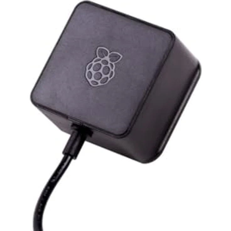 Raspberry Pi USB-Netzteil, USB-C 5.1V 3A mit 1.5M Kabel, schwarz, Überstrom- und Überhitzungsschutz – Bild 2