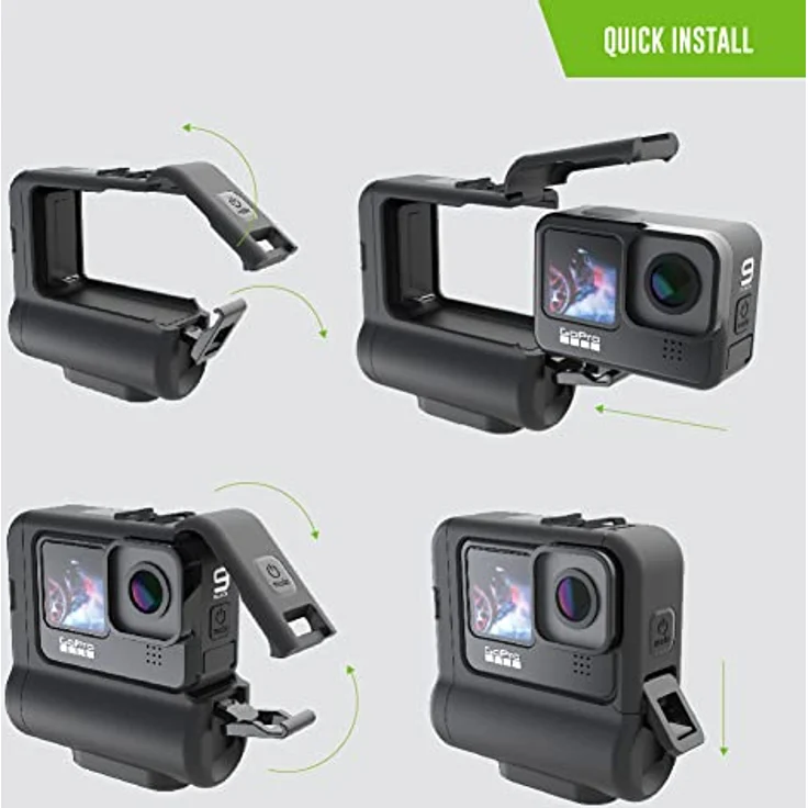 DigiPower Re-Fuel Akkupack, 9 Stunden Akkulaufzeit für GoPro HERO11 & HERO10 Black & HERO9 Black, kompatibel mit GoPro Action-Kamera, IP68 wasserdicht und staubdicht, Allwetter, schwarz – Bild 5