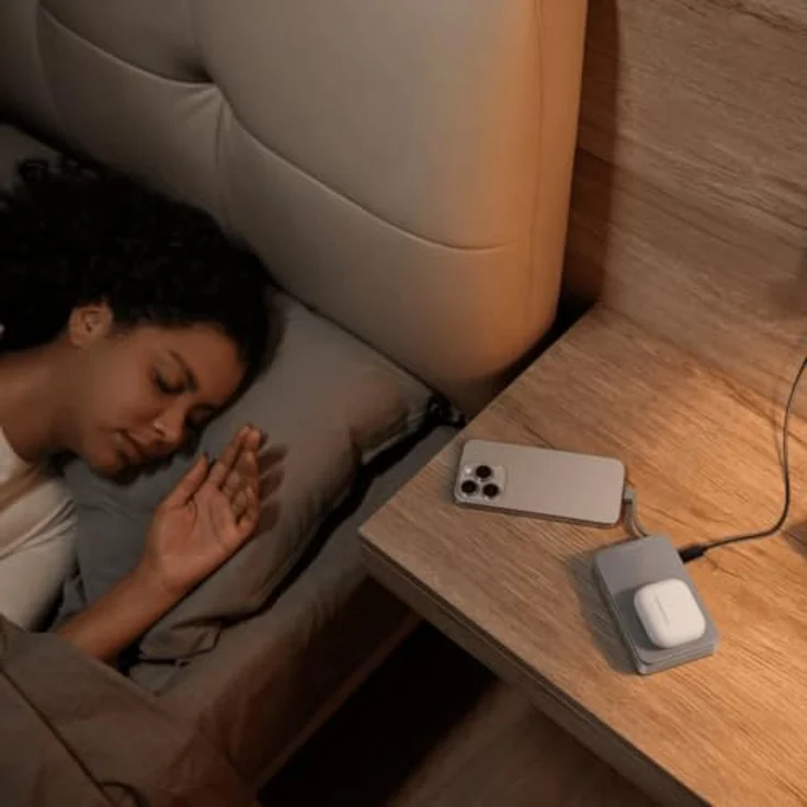 EcoFlow Powerbank RAPID 5000 Silver, kabelloses Laden, integriertes USB-C-Kabel – Bild 8