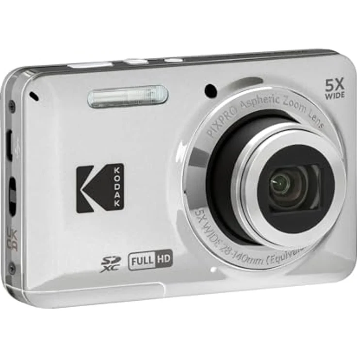 KODAK FZ55, Kompaktkamera mit 16 MP, 5x optischem Zoom, Full HD Video, Silber – Bild 3
