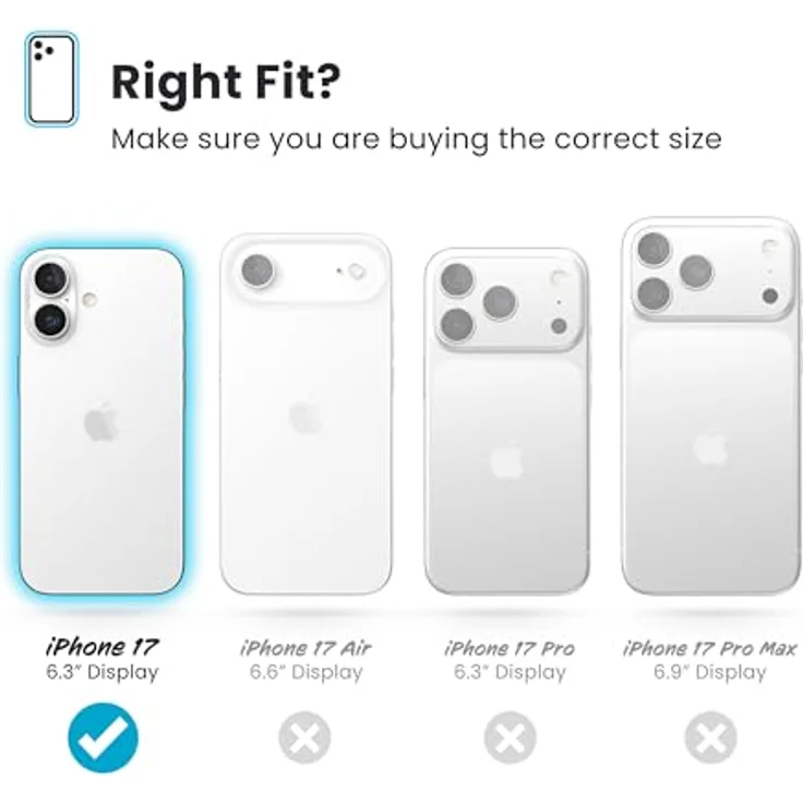 Speck Presidio Perfect Clear + MS für Apple iPhone 17, transparente Smartphone-Hülle mit MagSafe und Microban-Beschichtung, maximale Fallhöhe 4 Meter – Bild 6