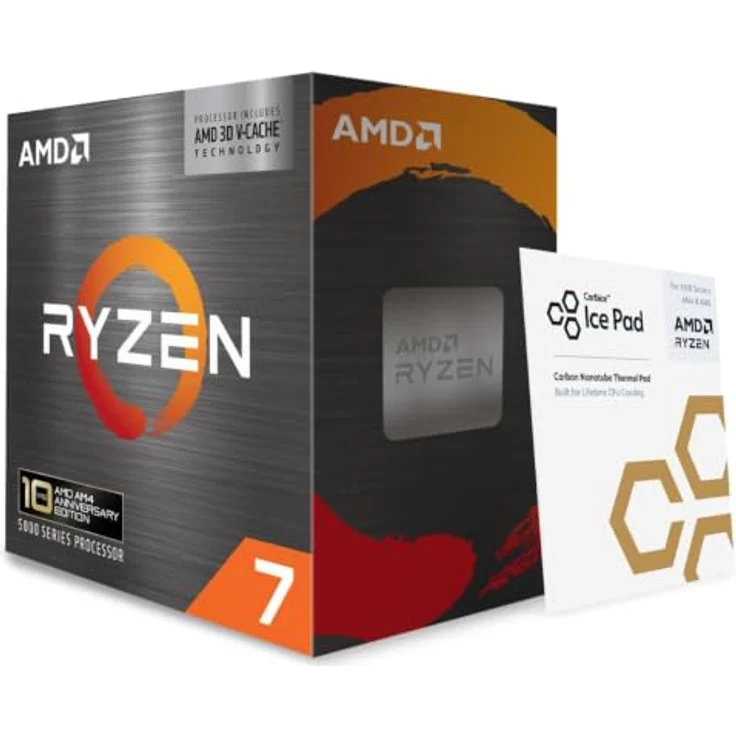 AMD Ryzen 7 5800X3D, 8-Kern Prozessor mit 3,4 GHz Grundfrequenz, Sockel AM4, 96 MB L3 Cache, 7 nm Technologie – Bild 1