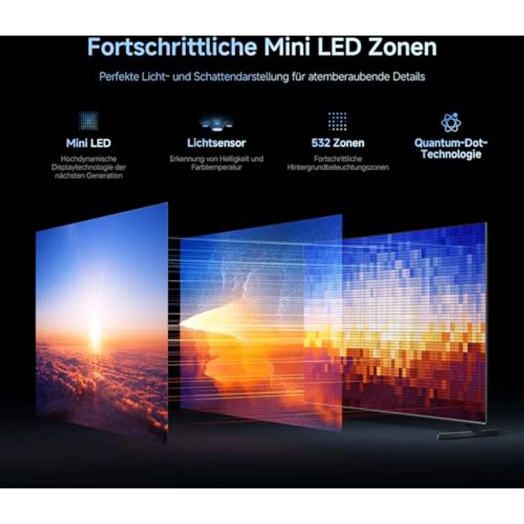 XIAOMI TV S Pro Mini LED 65, 4K QLED Smart TV mit 144Hz, Dolby Vision, Dolby Atmos, HDR 10+, Triple Tuner und Google Assistant – Bild 3