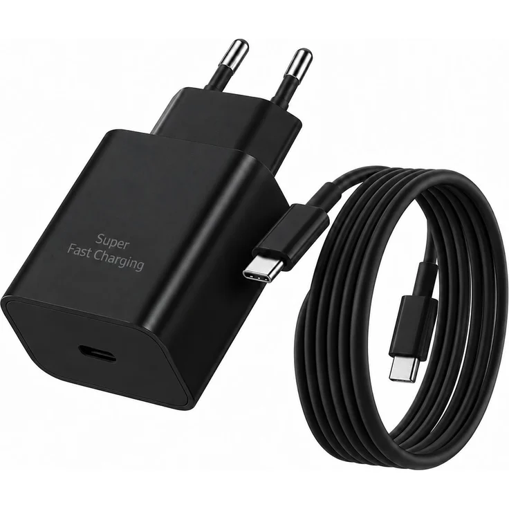 Ventarent 45W USB-C Ladeset für iPhone, Schwarz, 1 m, PD/PPS, temperaturbeständig, überlastfähig