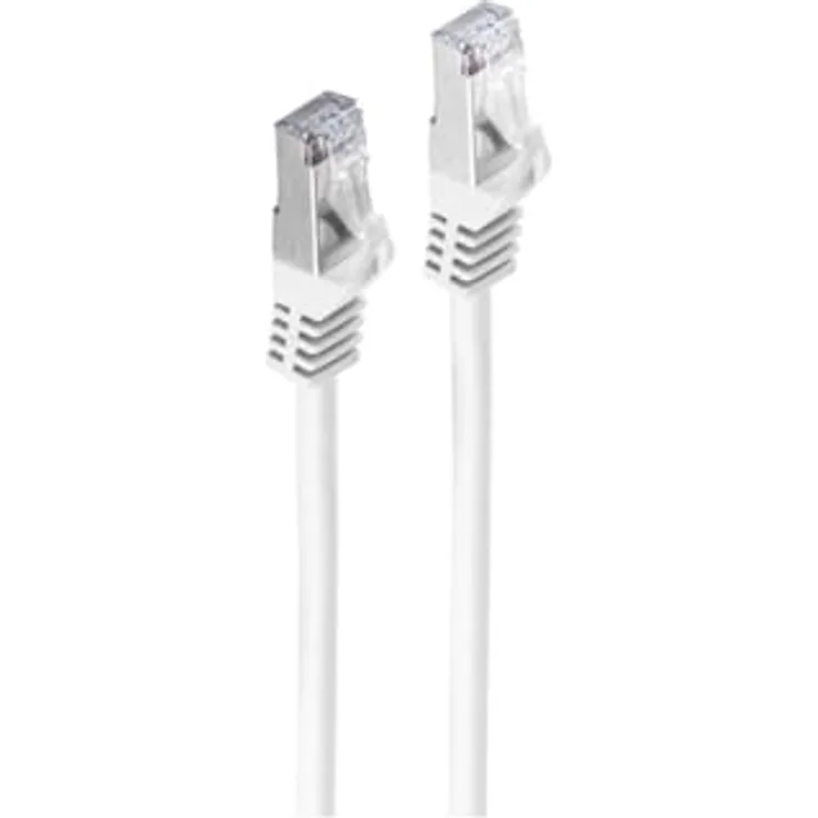 Shiverpeaks CAT 7 Netzwerkkabel, S/FTP Halogenfrei, 600 MHz, RJ45, 2m, weiß