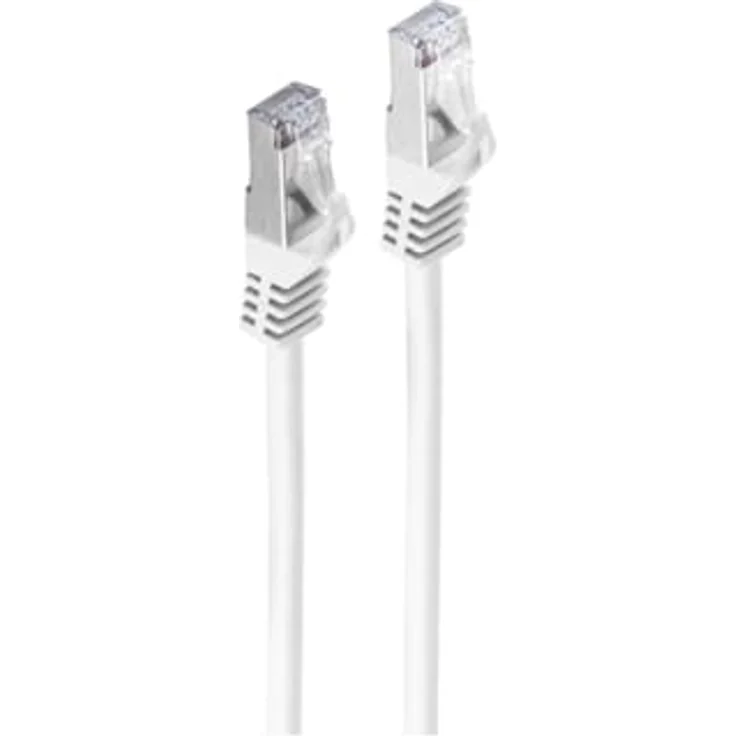 Shiverpeaks CAT 7 Netzwerkkabel, S/FTP Halogenfrei, 600 MHz, RJ45, 2m, weiß – Bild 1