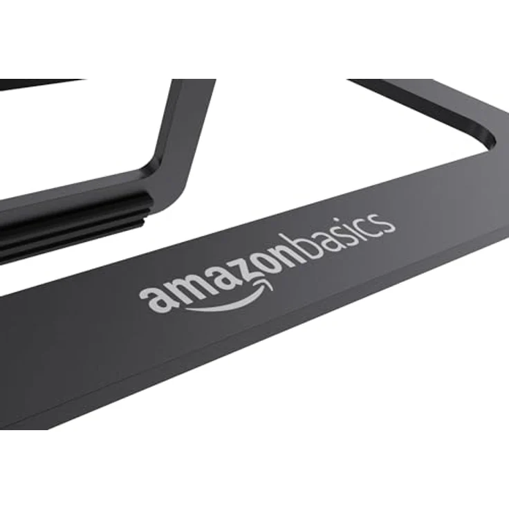 AmazonBasics - Faltbarer Laptop-Ständer aus Aluminium für Laptops bis zu 38,1 cm (15 Zoll), Schwarz – Bild 4