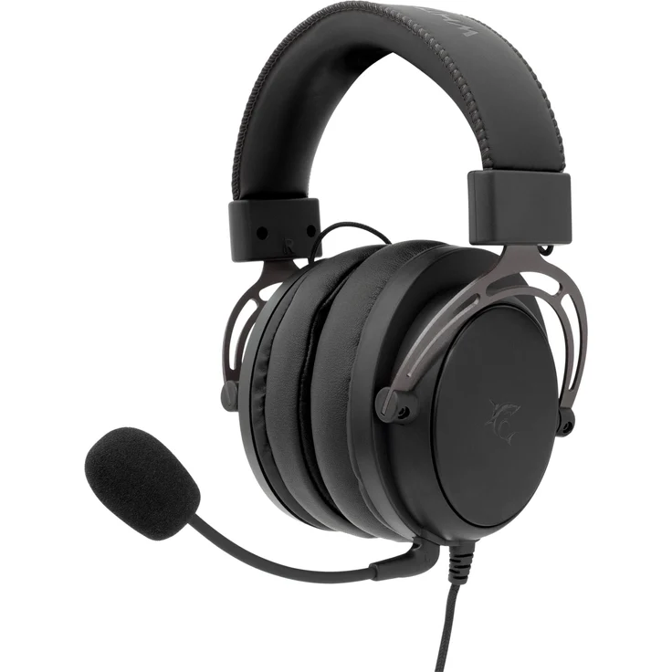 White Shark GORILLA GH-2341, Kabelgebundenes Gaming-Headset mit Stereo 2.0 Klangsystem, abnehmbares Mikrofon, grau-schwarz
