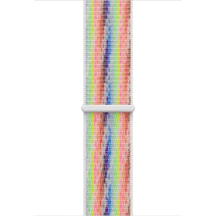 Apple Sport Loop Armband Pride Edition 2026, für Apple Watch 46mm, atmungsaktives Nylongewebe, 82 % recycelte Materialien – Bild 1