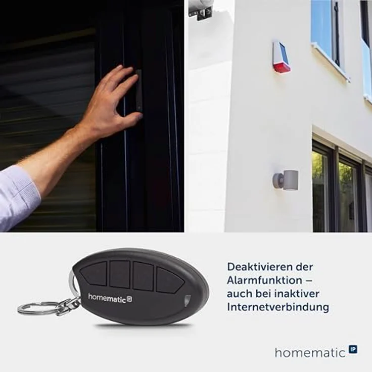 Homematic IP Funk-Fernbedienung HmIP-KRCA-2 160741A0, kompakte Schlüsselbundfernbedienung mit individueller Tastenbelegung, 200m Funkreichweite – Bild 6