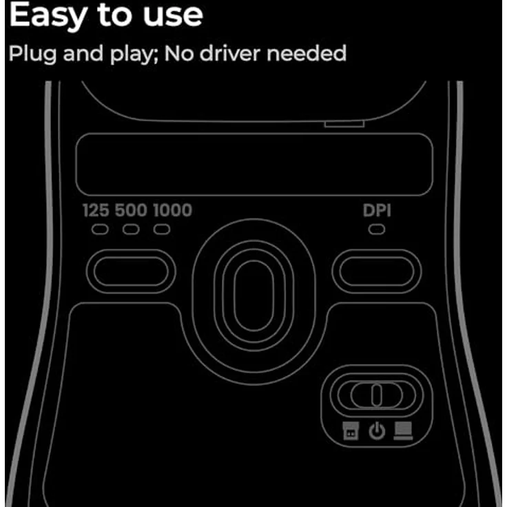 BenQ ZOWIE U2-DW, Kabellose Gaming-Maus mit optischem Sensor und 3200 DPI, schwarz – Bild 8