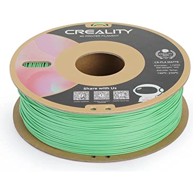 Creality PLA Filament 1.75 mm, 1000 g, Grün, Matte Oberfläche, hervorragende Bedruckbarkeit, umweltfreundlich und recycelbar – Bild 4