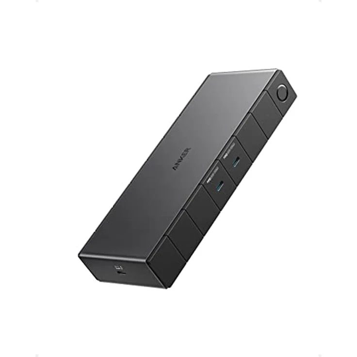 Anker 778 Thunderbolt Dockingstation (12-in-1, Thunderbolt 4), 40 Gbps mit Max 100W Aufladung für Laptop, Single 8K, Quad 4K Bildschirm, Ethernet, 6 USB Ports für M1 Pro/Max MacBook Pro und mehr – Bild 1