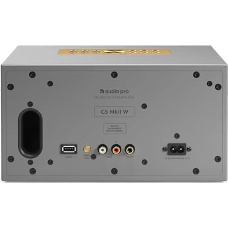 Audio Pro C5 MkII W, Multiroom Streaming-Lautsprecher mit Airplay, Bluetooth und WLAN, Grau – Bild 6