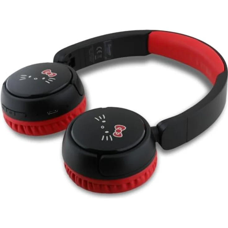 Hello Kitty Face Logo - kabellose Bluetooth-In-Ear-Kopfhörer V5.3 (rot) – Bild 4