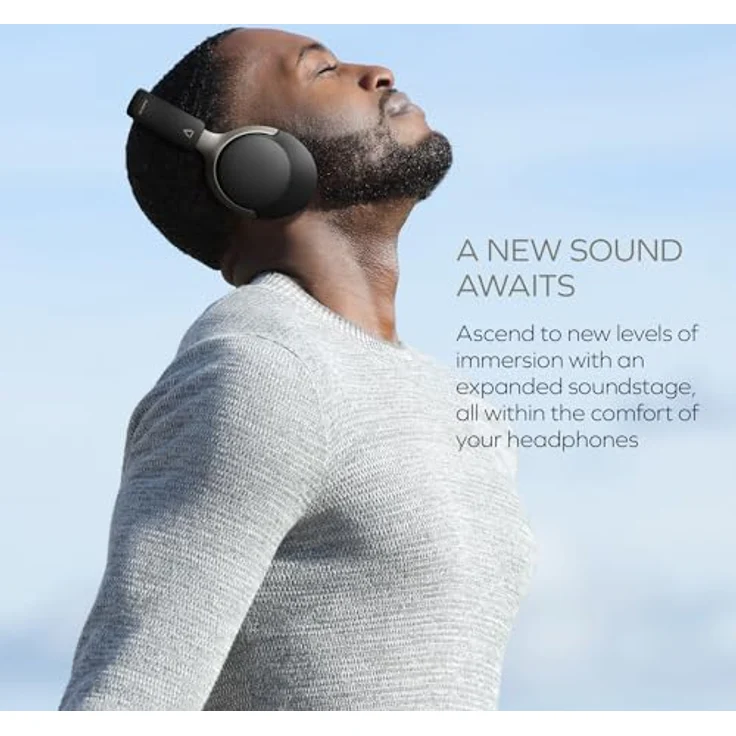 CREATIVE Zen Hybrid SXFI Over-Ear-Kopfhörer, Super X-Fi-Technologie, adaptive aktive Geräuschunterdrückung, Umgebungsmodus, bis zu 70 Stunden, Low-Latency-Modus (Hellgrau) – Bild 2