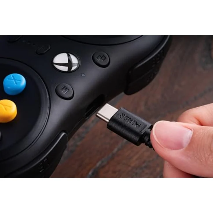 8bitdo M30 Gaming Controller, offiziell lizenziert für Xbox Series X, Xbox One und Windows, kabelgebunden mit 3,5-mm-Audiobuchse, Schwarz – Bild 6