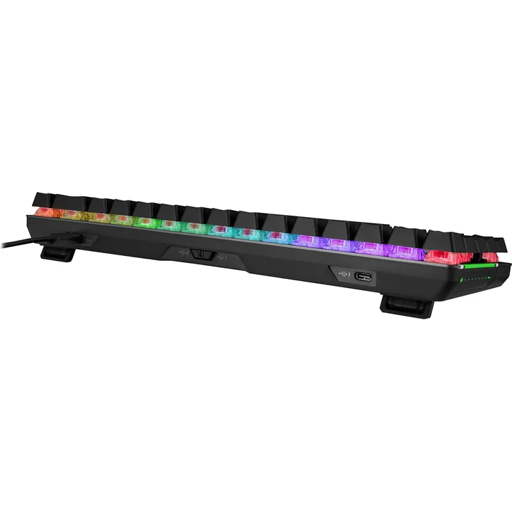 ASUS ROG Falchion Ace BLK RGB Gaming Tastatur (Deutsches Layout, 65% Formfaktor, Touch-Panel, mechanische ROG NX Red Switches, 2x USB-C Anschlüsse, ergonomisch, Aura Sync, Tastaturabdeckung, schwarz) – Bild 4
