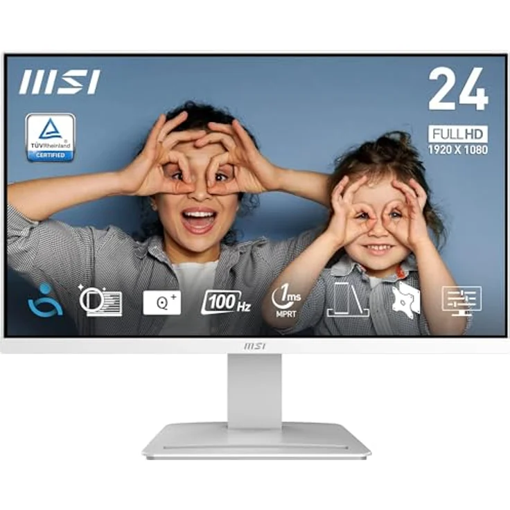 MSI PRO MP2412WDE 23,8 Zoll Full HD Business Monitor, 100Hz, 1ms, Adaptive Sync, Rahmenloses Design, HDMI – Bild 1