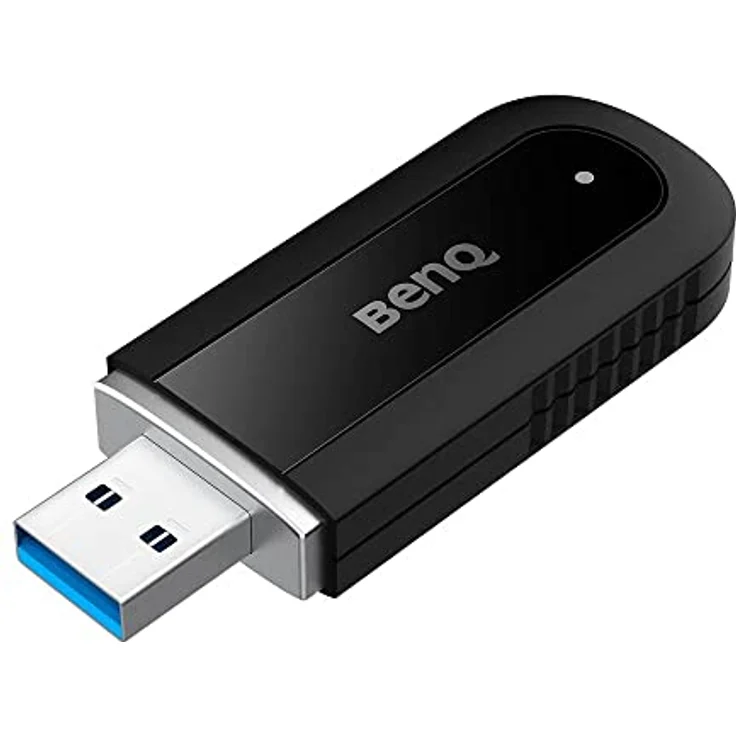 BenQ WiFi Dongle WD02AT, Wi-Fi 6 USB-Adapter mit 1201 Mbit/s, Dual-Band und Bluetooth 5.2, schwarz – Bild 2