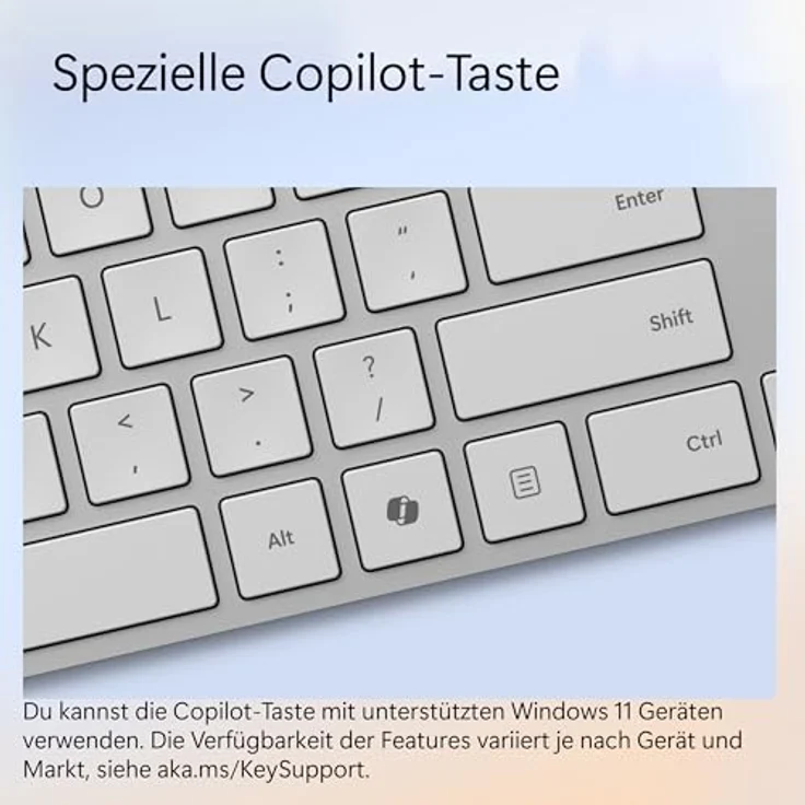 Microsoft Surface Keyboard (2. Edition) | QWERTZ, mit Copilot-Taste für Windows 11, schwarz – Bild 3