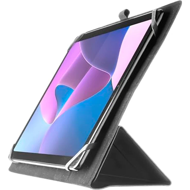 Cellularline Snap Case - Universelles Case für Lenovo Tablets von 10" bis 11" - Klappbare Kameratasche - Praktischer Ständer - Bequemer Tablet-Innenraum - Schwarz – Bild 1