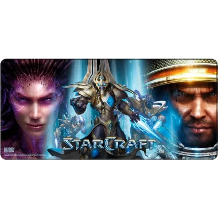 Dark Project Starcraft 2 - Mousepad (Races), XL Pro-Gaming-Oberfläche mit mikrotexturierter Stoffoberseite, Terran-, Zerg- und Protoss-Design, 4 mm Dicke, wasserabweisend – Bild 1
