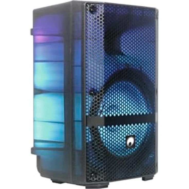 Omnitronic MSE-8+ Akku Partylautsprecher mit LED-Effekten, Bluetooth, SD-Kartensteckplatz, Mikrofon inklusive – Bild 1