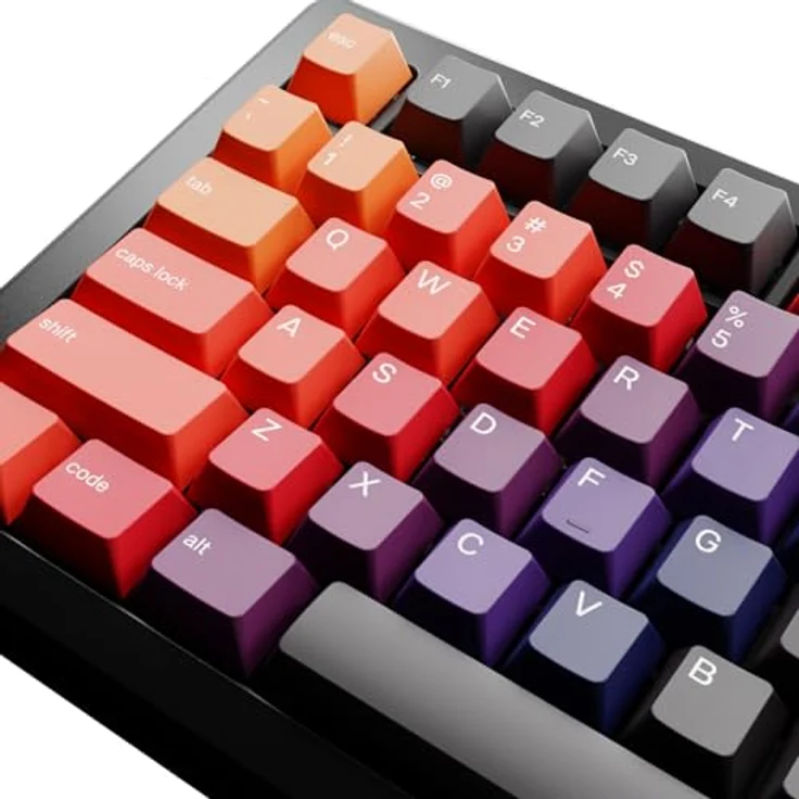 Glorious GPBT Gradient Keycaps, Celestial Fire - ANSI Layout (US), PBT, Dye-Sub – Bild 6
