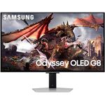 Samsung Odyssey G80SD OLED Gaming Monitor, 32 Zoll, 4K AI Upscaling, UHD Bildschirm, 240 Hz, 0,03 ms Reaktionszeit, AMD FreeSync Premium Pro, schwarz