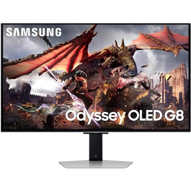 Samsung Odyssey G80SD OLED Gaming Monitor, 32 Zoll, 4K AI Upscaling, UHD Bildschirm, 240 Hz, 0,03 ms Reaktionszeit, AMD FreeSync Premium Pro, schwarz – Bild 1