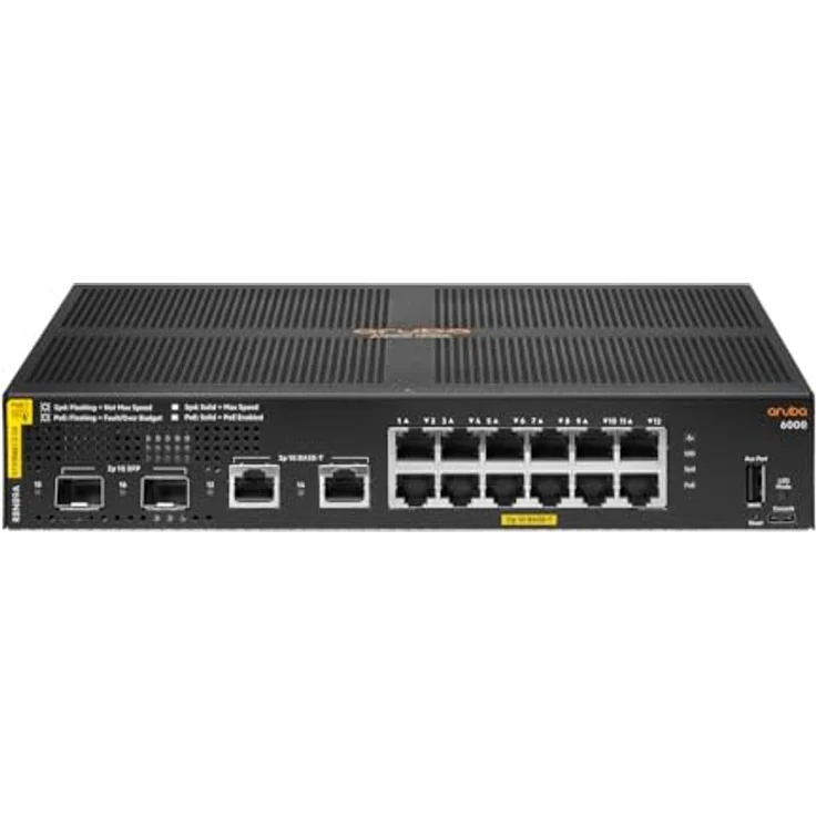 HPE Aruba 6000 12G CL4 2SFP 139W Switch Europe – Bild 2