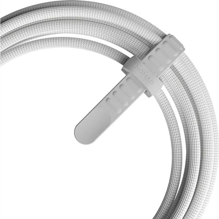 NOMAD Kevlar Cable USB-C auf USB-C, 3 Meter Ladekabel mit 240 Watt Schnellladung, weiß – Bild 3
