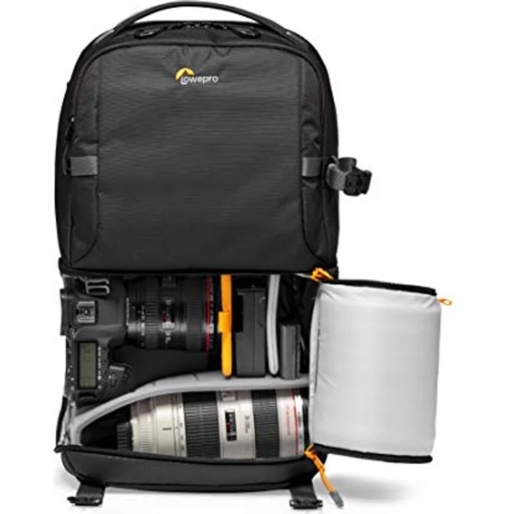 Lowepro Fastpack BP 250 AW III Kamerarucksack - Kameratasche - Fotorucksack für spiegellose und DSLR-Kameras wie Nikon D850, 300D, mit Zugang per QuickDoor, Fach für 13-Zoll-Laptop, Ripstop, Schwarz – Bild 9