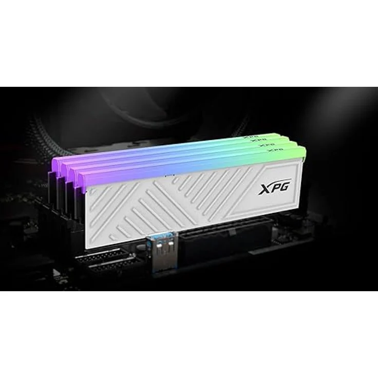 XPG SPECTRIX D35G RGB DDR4 3200MHz CL16 32GB (2x16GB) PC4-25600 RAM White Heatsink - Kompaktes Low-Profile-Kühlkörper-Design, Anpassbare RGB-Lichteffekte, Unterstützt Intel XMP 2.0 – Bild 5