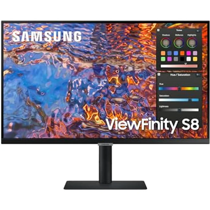 Samsung ViewFinity S8UP Business-Monitor 32 Zoll, 4K UHD, IPS-Panel, 98% DCI-P3-Farbraumabdeckung, USB-C mit 90 W Laden