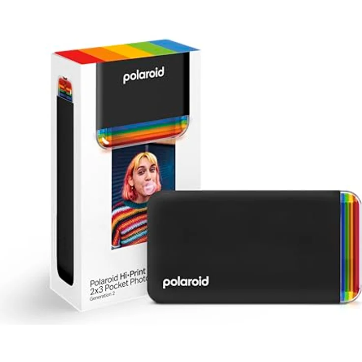 Polaroid Hi-Print 2nd Generation Dye-Sub-Drucker, Bluetooth-verbunden, Schwarz – Bild 1