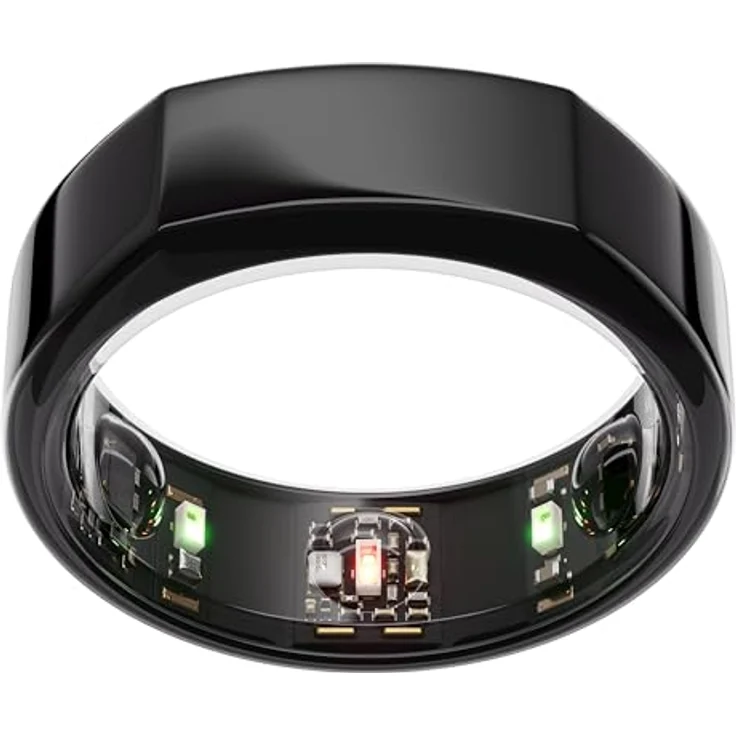OURA Gen3 Heritage Smart-Ring, Größe 9, Schwarz | Wearable für Schlaf-, Herzfrequenz- und Fitnesstracking, bis zu 7 Tage Akkulaufzeit, kompatibel mit iOS/Android – Bild 1