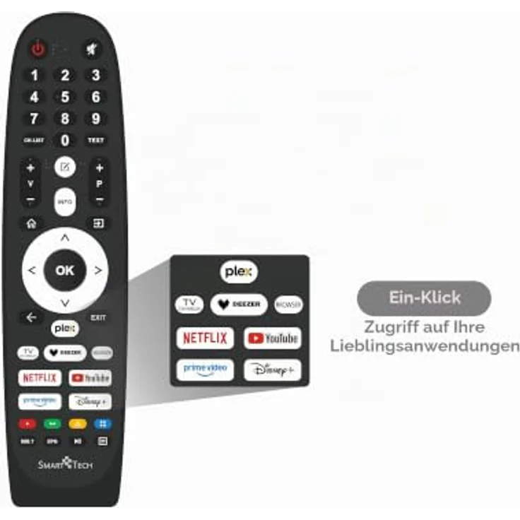 Smart Tech 50QV02K, 50 Zoll QLED Smart TV mit 4K UHD, HDR10, Bluetooth und VIDAA Smart Portal – Bild 4