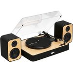 Marley House of Marley Revolution Plattenspieler Bluetooth mit Lautsprechern - Nachhaltig gefertigter Schallplattenspieler mit Lautsprecher Boxen 8W, Vinyl Player mit Dust Cover, einfache Einrichtung