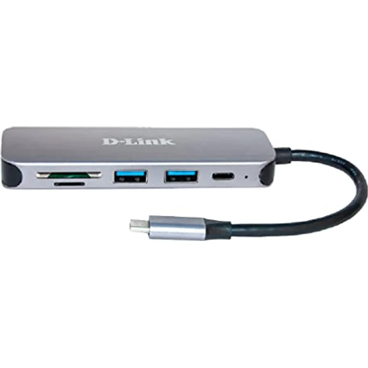 D-Link DUB-2325 5-in-1 USB-C Hub mit 2 USB 3.0 Ports (USB-C Port, SD/MicroSD Card Reader für PC, MacBook Pro, MacBook Air, iPad Pro, Chromebook, Surface Pro u.w.) – Bild 1