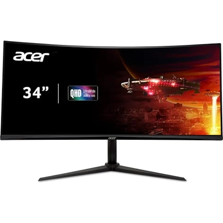 Acer Nitro XZ342CU V3, 34 Zoll Gaming Monitor UWQHD, VA, 180Hz DP, Curved, FreeSync Premium, höhenverstellbar – Bild 2
